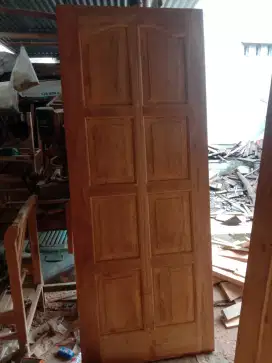 daun pintu bahan kayu jati