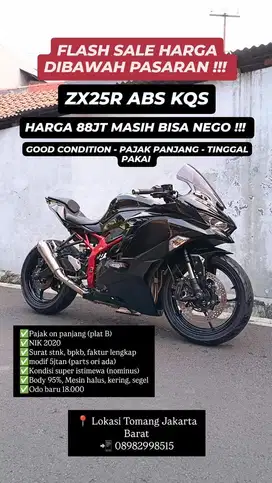 ZX25R ABS QS (JUAL CEPAT)