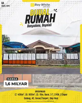RUMAH SIAP HUNI NYAMAN BANYUDONO BOYOLALI