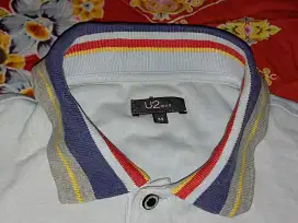 Baju Pakaian Polo Shirt Rare Vintage U2 Men Original