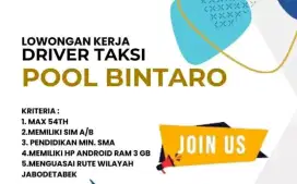Lowongan Kerja Driver Taksi Pool Bintaro
