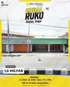 RUKO SIAP PAKAI  TELUKAN GROGOL