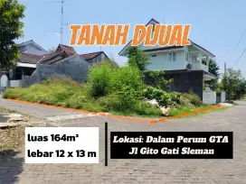 Tanah Dalam Perumahan GTA Griya Taman Asri Jl Gito Gati