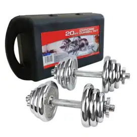 Dumbel Set Box Chrome 20Kg