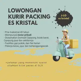 Lowongan Kurir Packing Es Kristal