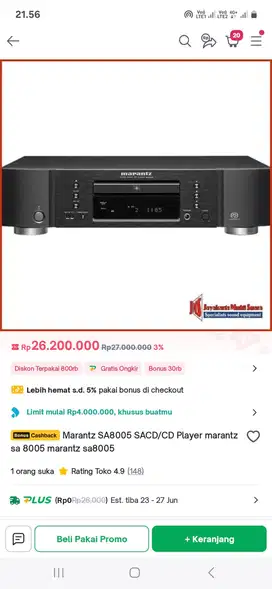 Audio CD marantz SA8005 JAPAN