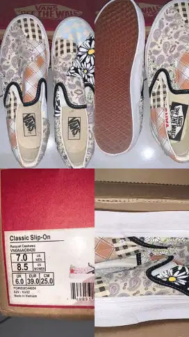 Vans Slip-On Original Parquet Cashews | Size 39 | Baru
