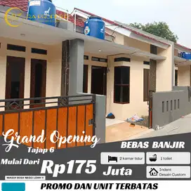 Paling murah di tahap 6 hunian minimalis 2 kamar mulai 175 jutaan