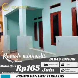 Rumah minimalis 2 kamar siap huni 10 menit dari stasiun hanya 165 juta