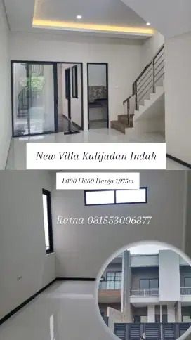DiJUAL RUMAH BARU DI PERUMAHAN VILLA KALIJUDAN INDAH