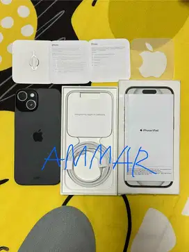 Iphone 15 black 128gb digimap garansi panjang