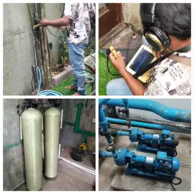 Deteksi pipa bocor.pasang filter.pipa mampet.water heater