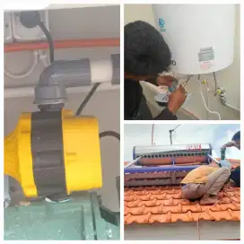 Jasa servise water heater.jasa pasang pompa.filter air