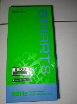Infinix smart 8 ram 3+3/64 fullset no minus