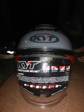 Jual murah helm KYT KYOTO R Solid Gorilla Grey Gloss