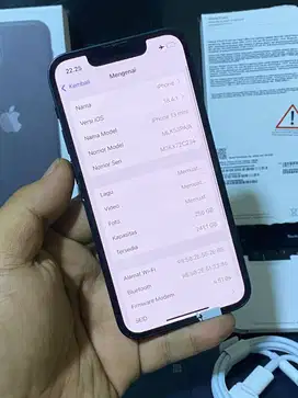 iPhone 13 Mini 256GB Midnight second Resmi ibox