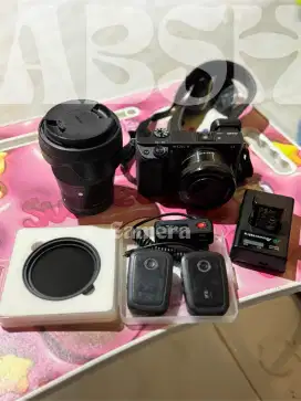 Sony a 6400 saramonic lensa kit lensa sigma fix