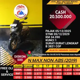 N MAX NON ABS 2019 DP 1 jt KREDIT/ CASH di ALISTA MANDIRI MOTOR
