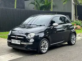 FIAT 500 LOUNGE AT 2015 HITAM KM 44rb. MOBIL IMUT!!