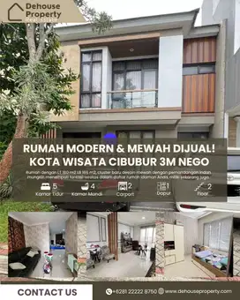 Rumah Bagus terawat siap huni cluster baru Kota Wisata Cibubur