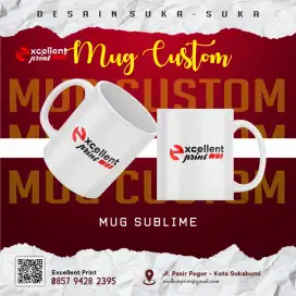 Jual Mug Custom free desain