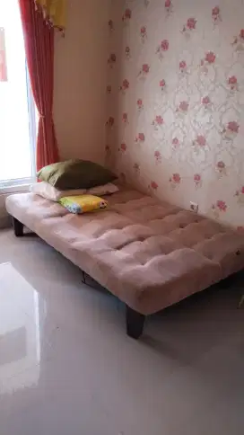 Dijual borongan sofa bed, lemari Buffett TV+ lemari serbaguna