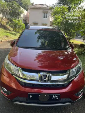 DIJUAL MOBIL BR-V E CVT 2017 AT MERAH PEKAT MUTIARA