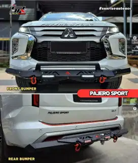 Paket Rhino Raptor Pajero - Towing Bar + Tanduk Bumper Depan