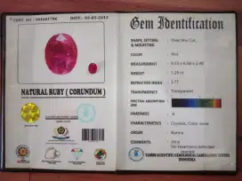 Natural Ruby (Corundum) Burma NH