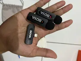DIJUAL MICROPHONE WIRELESS BOYA BY-V2