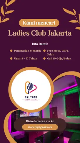 Loker Industri Hiburan Ladies Club, Freelance, Terapis di Jakarta