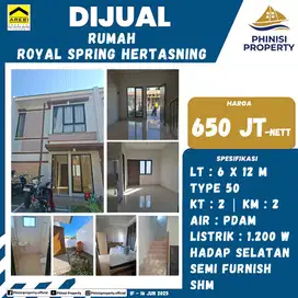 Rumah Siap Huni Harga Murah Di Royal Spring Hertasning