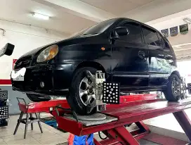 Jual murah mobil automatic kia visto 2002 terawat antik