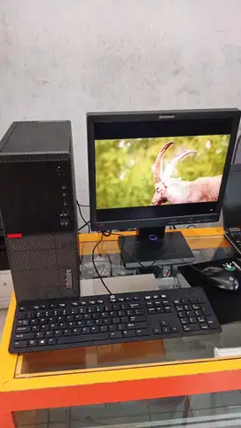 Komputer Komplit Lenovo Core i3 Gen 8/Layar LCD Lenovo 17”