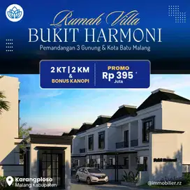 RUMAH 2 LANTAI NUANSA VILLA VIEW 3 GUNUNG DAN KOTA BATU