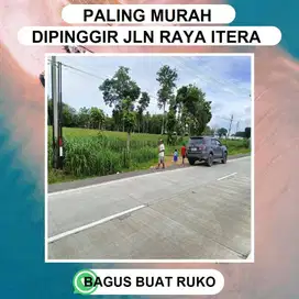 TANAH KAMPUS ITERA DAN PINTU TOL NEMPEL ASPAL JALUR DUA ITERA