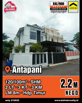 Jual Cepat Rumah Hook 2 Lantai Sulaksana Antapani