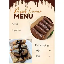 Piscok Coklat Lumer & banana crispy
