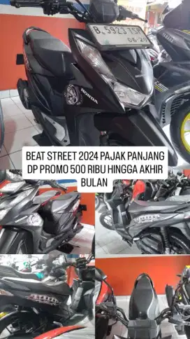 BEAT STREET HITAM 2024 DP PROMO 500 RIBU ANGSURAN RINGAN UNIT GRESS