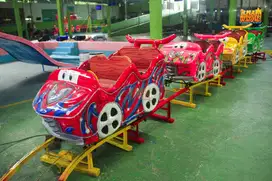 Mini Coaster Kereta Lantai Rel Naik Turun