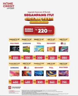 Cicilan LED TV pakai Home Credit
