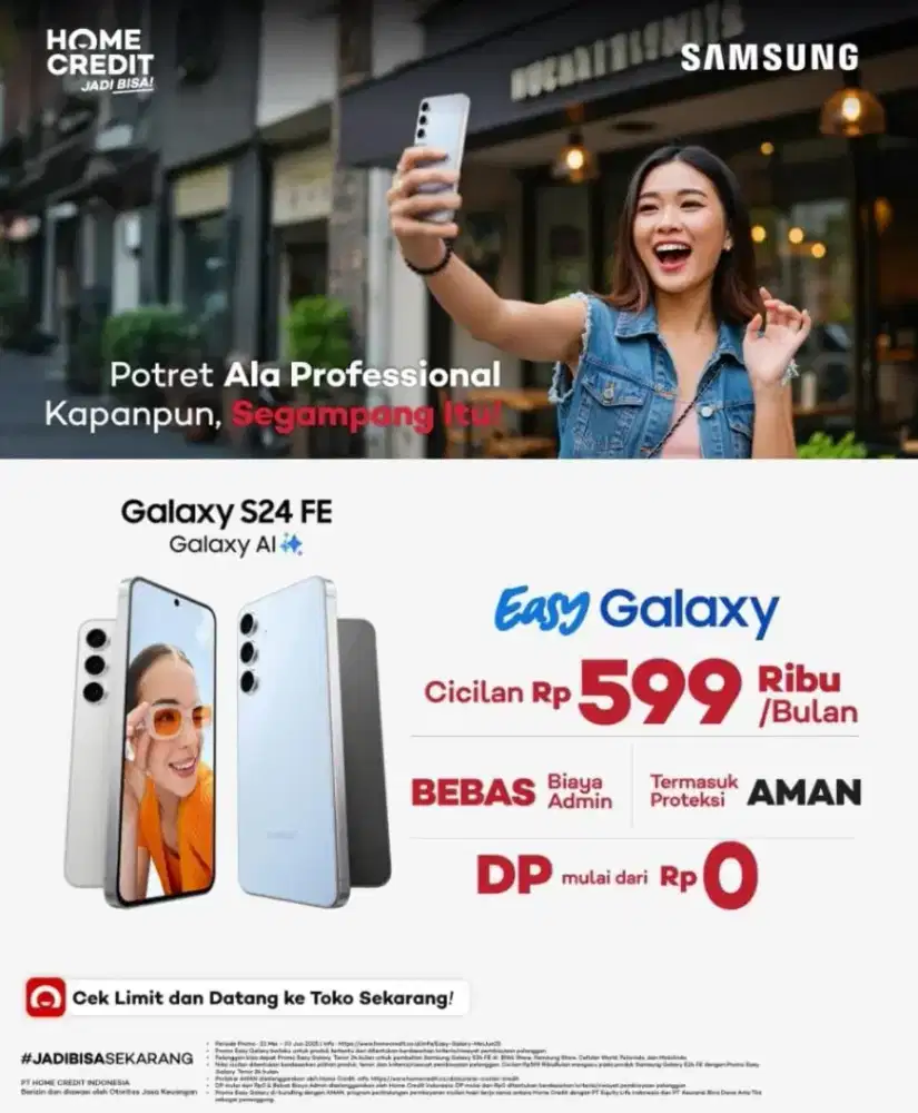 Promo Easy Galaxy, Cicilan Ringan Handphone Flagship
