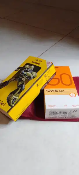 Tecno spark go 1 white Ram 4+4/64 mulus no minus