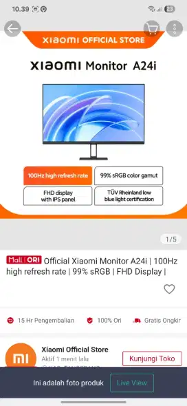 MONITOR XIAOMI 24i | 100HZ | HFD DISPLAY