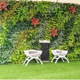Menerima jasa pembuatan vartikal garden sintetis