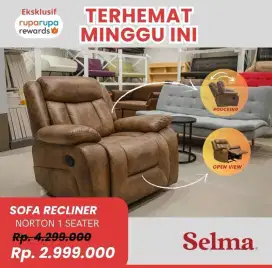 Obral murah sofa recliner bisa goyang