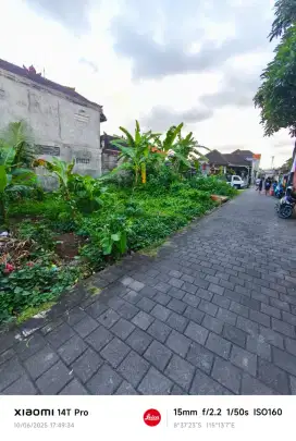 TANAH 1,5 ARE GATSU TENGAH JLN 5 MTR PAVING