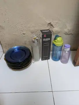 piring setumpuk, tumbler ada yg baru GRATIS ambil kerumah