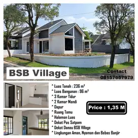 Dijual Rumah HOOK 1LT BSB Village