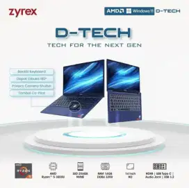 Kredit Laptop Bandung Zyrex Dtech Ryzen 5 Ram 16 GB Tanpa DP